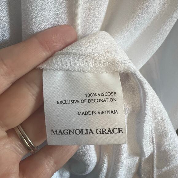 Magnolia Grace Stitchfix Bianca Embroidered Peasant Top NWT - Picture 9 of 10